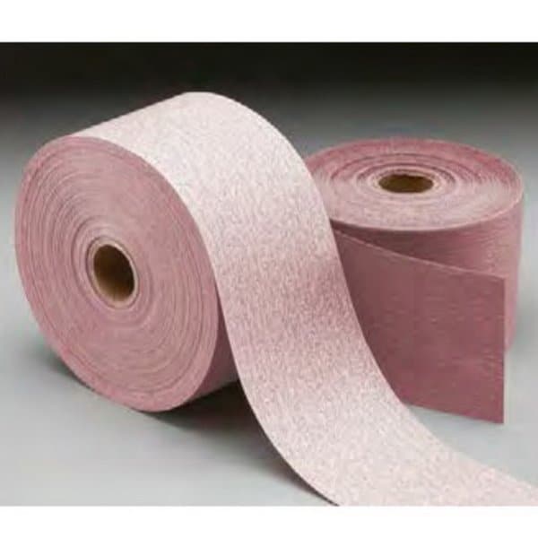 Carborundum 2-3/4 In. x 30 Yd. Carbo Premier Red Dri-Lube Stick-On Paper PSA Roll P120 5539520338 - main